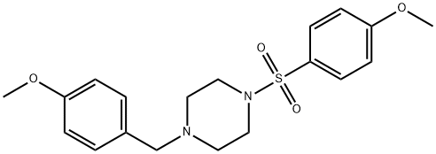 1-(4-methoxybenzyl)-4-[(4-methoxyphenyl)sulfonyl]piperazine Structure