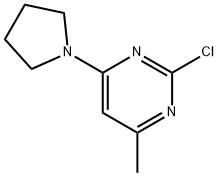 2-chloro-4-methyl-6-(pyrrolidin-1-yl)pyrimidine 구조식 이미지