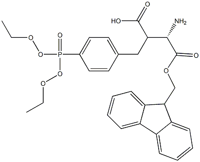 Fmoc-(S)-3-amino-2-(4-(diethoxyphosphoryl)benzyl)propanoicacid Structure