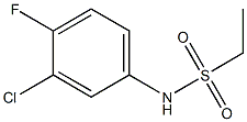 N-(3-chloro-4-fluorophenyl)ethanesulfonamide 구조식 이미지