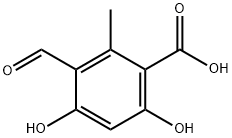 Benzoic acid, 3-formyl-4,6-dihydroxy-2-methyl- 구조식 이미지