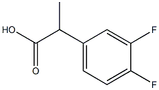 2-(3,4-difluorophenyl)propanoic acid Structure