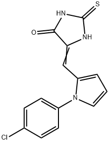 5-{[1-(4-chlorophenyl)-1H-pyrrol-2-yl]methylene}-2-thioxo-4-imidazolidinone Structure