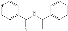 N-(1-phenylethyl)-4-pyridinecarbothioamide Structure