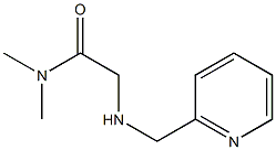 N,N-dimethyl-2-[(pyridin-2-ylmethyl)amino]acetamide 구조식 이미지