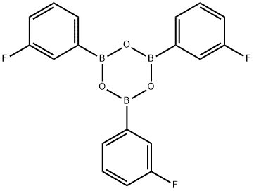 Boroxin, 2,4,6-tris(3-fluorophenyl)- Structure