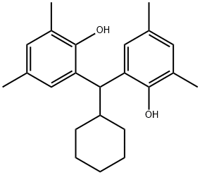 2-[cyclohexyl-(2-hydroxy-3,5-dimethylphenyl)methyl]-4,6-dimethylphenol 구조식 이미지
