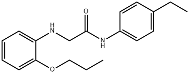 N-(4-ethylphenyl)-2-(2-propoxyanilino)acetamide 구조식 이미지