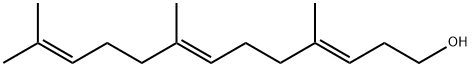 (3E,7E)-4,8,12-trimethyltrideca-3,7,11-trien-1-ol Structure