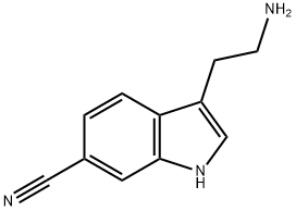 1H-Indole-6-carbonitrile, 3-(2-aminoethyl)- 구조식 이미지