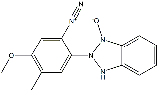 Benzenediazonium, 5-methoxy-4-methyl-2-(1-oxido-2H-benzotriazol-2-yl)- 구조식 이미지