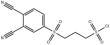 3-(3,4-dicyanophenylsulfonyl)propane-1-sulfonyl chloride Structure