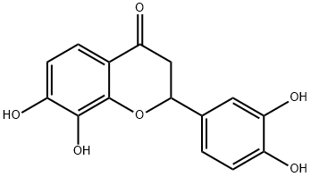 4H-1-Benzopyran-4-one, 2-(3,4-dihydroxyphenyl)-2,3-dihydro-7,8-dihydroxy- 구조식 이미지