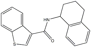 N-(1,2,3,4-tetrahydronaphthalen-1-yl)-1-benzothiophene-3-carboxamide Structure