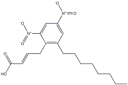 2,4-DINITRO-6-OCTYLPHENYLCROTONATE Structure