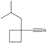 1-(2-methylpropyl)cyclobutane-1-carbonitrile Structure