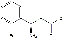 (R)-3-AMINO-3-(2-BROMO-PHENYL)-PROPIONIC ACID HYDROCHLORIDE 구조식 이미지