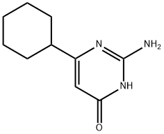 2-amino-6-cyclohexylpyrimidin-4-ol 구조식 이미지