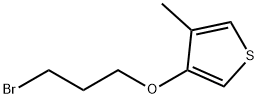 3-(3'-bromopropoxy)-4-methylthiophene Structure