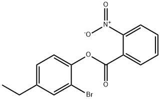 2-bromo-4-ethylphenyl 2-nitrobenzoate Structure