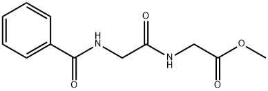 (N-BENZOYL)GLYCYLGLYCINE METHYL ESTER 구조식 이미지