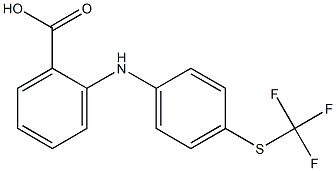 2-[4-(trifluoromethylsulfanyl)anilino]benzoic acid 구조식 이미지