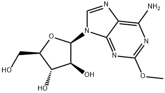 9H-Purin-6-amine, 9-beta-D-arabinofuranosyl-2-methoxy- Structure