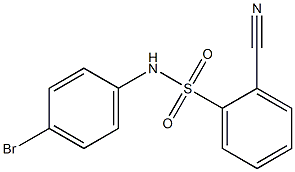 N-(4-bromophenyl)-2-cyanobenzenesulfonamide Structure