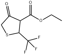 4-Oxo-2-trifluoromethyl-tetrahydro-thiophene-3-carboxylic acid methyl ester Structure