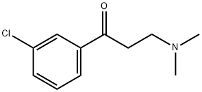 1-Propanone, 1-(3-chlorophenyl)-3-(dimethylamino)- Structure