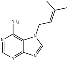 7H-Purin-6-amine, 7-(3-methyl-2-buten-1-yl)- Structure