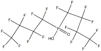 bis(nonafluorobutyl)phosphinic acid Structure