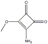 3-amino-4-methoxycyclobut-3-ene-1,2-dione Structure