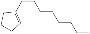 1-octylcyclopentene 구조식 이미지