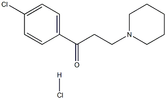 1-(4-chlorophenyl)-3-(piperidin-1-yl)propan-1-one hydrochloride Structure