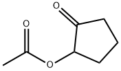 Cyclopentanone, 2-(acetyloxy)- 구조식 이미지