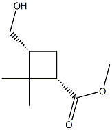 methyl (1S,3R)-3-(hydroxymethyl)-2,2-dimethylcyclobutane-1-carboxylate Structure