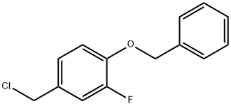 1-(benzyloxy)-4-(chloromethyl)-2-fluorobenzene 구조식 이미지