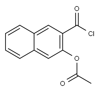 2-Naphthalenecarbonyl chloride, 3-(acetyloxy)- Structure