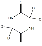 piperazine-2,5-dione-3,3,6,6-d4 Structure