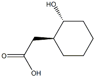 2-[(1S,2R)-2-hydroxycyclohexyl]acetic acid Structure