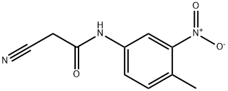 2-cyano-N-(4-methyl-3-nitrophenyl)acetamide 구조식 이미지