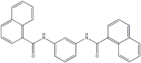 N-[3-(1-naphthoylamino)phenyl]-1-naphthamide 구조식 이미지