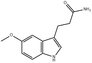 3-(5-Methoxy-3-indolyl)propanamide Structure