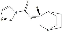 1H-Imidazole-1-carboxylic acid, (3R)-1-azabicyclo[2.2.2]oct-3-yl ester 구조식 이미지