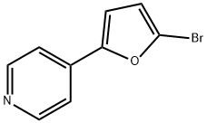 2-Bromo-5-(4-pyridyl)furan Structure