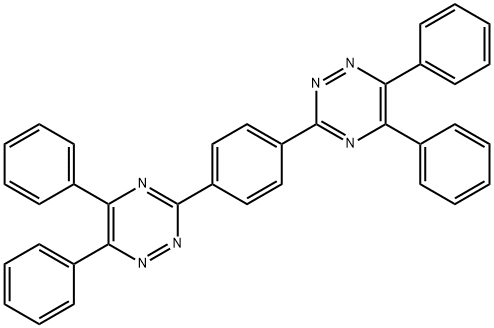 3,3'-(1,4-Phenylene)bis(5,6-diphenyl-1,2,4-triazine) Structure