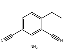 2-amino-4-ethyl-5-methylbenzene-1,3-dicarbonitrile Structure