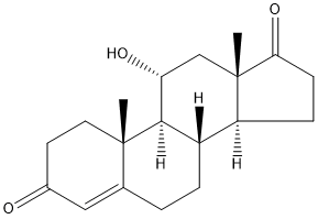 11α-Hydroxyandrost-4-ene-317-dione Structure