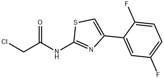 2-chloro-N-[4-(2,5-difluorophenyl)-1,3-thiazol-2-yl]acetamide Structure